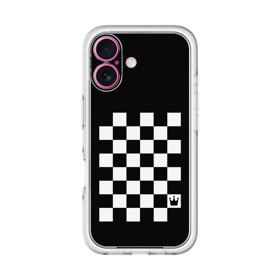 スリムプロテクションプレミアムケース［ Racing checkered flag - レーシングチェッカーフラッグ ］