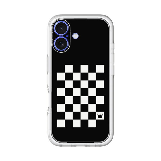 スリムプロテクションプレミアムケース［ Racing checkered flag - レーシングチェッカーフラッグ ］