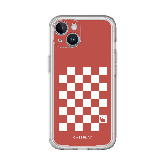 スリムプロテクションプレミアムケース［ Racing checkered flag Red - レーシングチェッカーフラッグ レッド ］