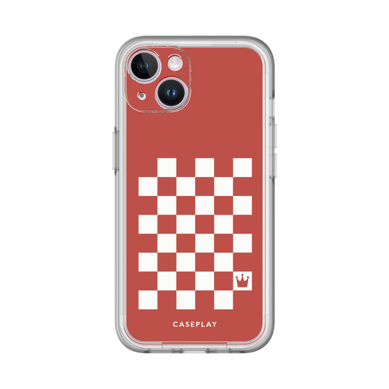 スリムプロテクションプレミアムケース［ Racing checkered flag Red - レーシングチェッカーフラッグ レッド ］