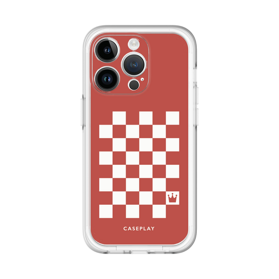 スリムプロテクションプレミアムケース［ Racing checkered flag Red - レーシングチェッカーフラッグ レッド ］