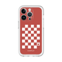 スリムプロテクションプレミアムケース［ Racing checkered flag Red - レーシングチェッカーフラッグ レッド ］