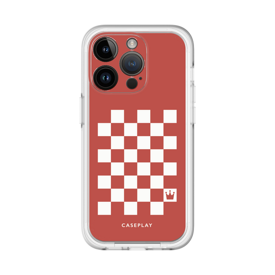 スリムプロテクションプレミアムケース［ Racing checkered flag Red - レーシングチェッカーフラッグ レッド ］