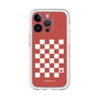 スリムプロテクションプレミアムケース［ Racing checkered flag Red - レーシングチェッカーフラッグ レッド ］