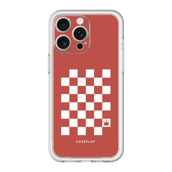 スリムプロテクションプレミアムケース［ Racing checkered flag Red - レーシングチェッカーフラッグ レッド ］