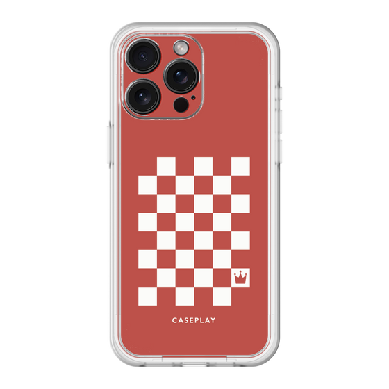 スリムプロテクションプレミアムケース［ Racing checkered flag Red - レーシングチェッカーフラッグ レッド ］
