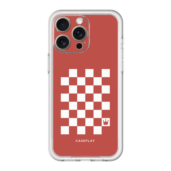 スリムプロテクションプレミアムケース［ Racing checkered flag Red - レーシングチェッカーフラッグ レッド ］