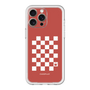 スリムプロテクションプレミアムケース［ Racing checkered flag Red - レーシングチェッカーフラッグ レッド ］