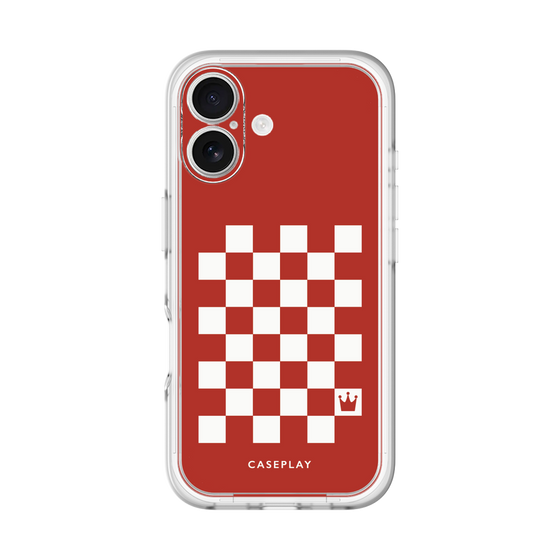 スリムプロテクションプレミアムケース［ Racing checkered flag Red - レーシングチェッカーフラッグ レッド ］