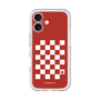 スリムプロテクションプレミアムケース［ Racing checkered flag Red - レーシングチェッカーフラッグ レッド ］