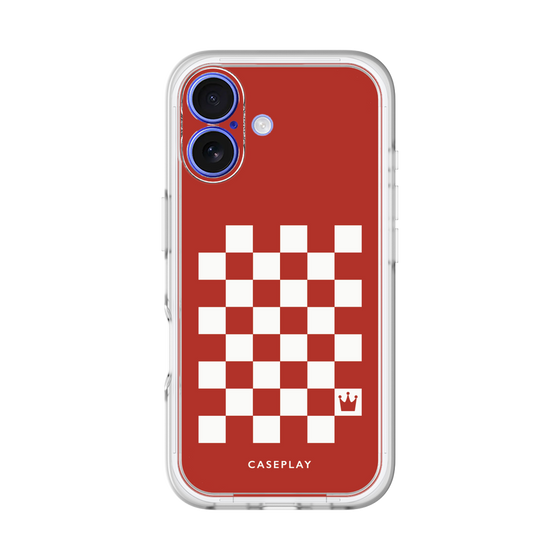 スリムプロテクションプレミアムケース［ Racing checkered flag Red - レーシングチェッカーフラッグ レッド ］