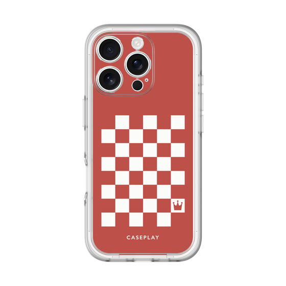 スリムプロテクションプレミアムケース［ Racing checkered flag Red - レーシングチェッカーフラッグ レッド ］