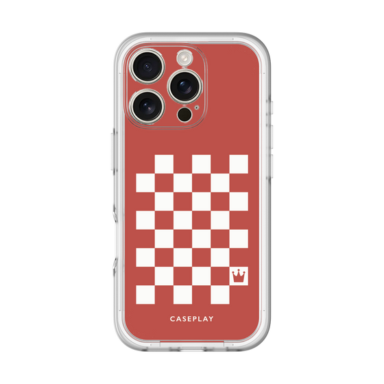 スリムプロテクションプレミアムケース［ Racing checkered flag Red - レーシングチェッカーフラッグ レッド ］