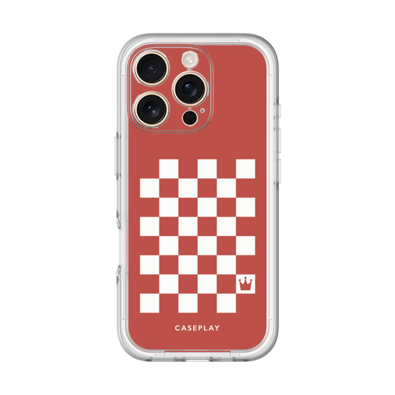 スリムプロテクションプレミアムケース［ Racing checkered flag Red - レーシングチェッカーフラッグ レッド ］