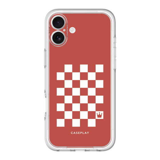 スリムプロテクションプレミアムケース［ Racing checkered flag Red - レーシングチェッカーフラッグ レッド ］