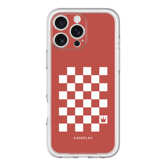 スリムプロテクションプレミアムケース［ Racing checkered flag Red - レーシングチェッカーフラッグ レッド ］