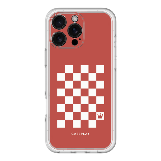 スリムプロテクションプレミアムケース［ Racing checkered flag Red - レーシングチェッカーフラッグ レッド ］