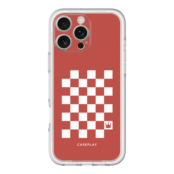 スリムプロテクションプレミアムケース［ Racing checkered flag Red - レーシングチェッカーフラッグ レッド ］