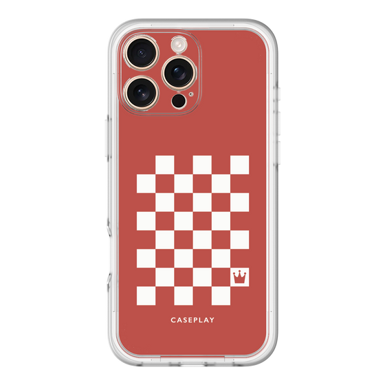 スリムプロテクションプレミアムケース［ Racing checkered flag Red - レーシングチェッカーフラッグ レッド ］