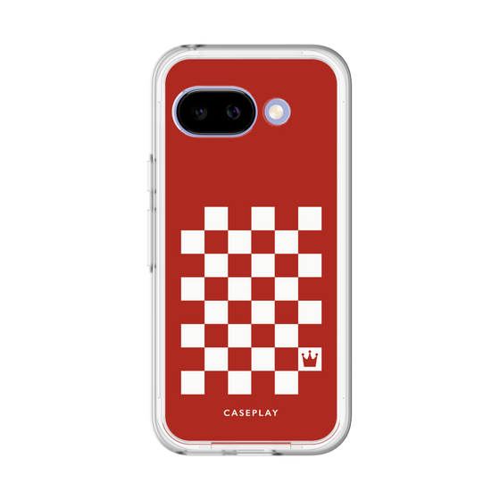 スリムプロテクションプレミアムケース［ Racing checkered flag Red - レーシングチェッカーフラッグ レッド ］