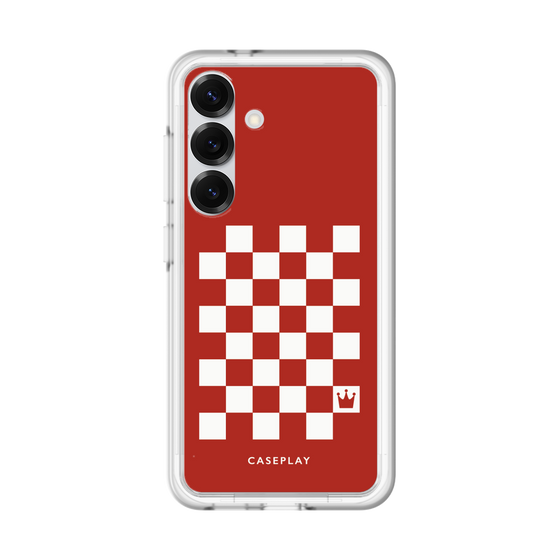 スリムプロテクションプレミアムケース［ Racing checkered flag Red - レーシングチェッカーフラッグ レッド ］