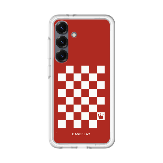 スリムプロテクションプレミアムケース［ Racing checkered flag Red - レーシングチェッカーフラッグ レッド ］