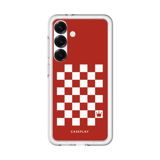 スリムプロテクションプレミアムケース［ Racing checkered flag Red - レーシングチェッカーフラッグ レッド ］