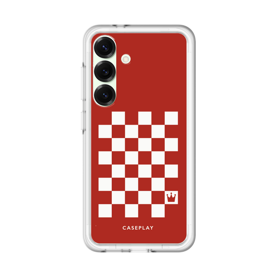 スリムプロテクションプレミアムケース［ Racing checkered flag Red - レーシングチェッカーフラッグ レッド ］