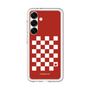 スリムプロテクションプレミアムケース［ Racing checkered flag Red - レーシングチェッカーフラッグ レッド ］