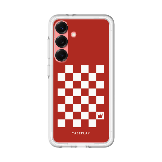 スリムプロテクションプレミアムケース［ Racing checkered flag Red - レーシングチェッカーフラッグ レッド ］