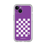 スリムプロテクションプレミアムケース［ Racing checkered flag Purple - レーシングチェッカーフラッグ パープル ］