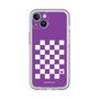 スリムプロテクションプレミアムケース［ Racing checkered flag Purple - レーシングチェッカーフラッグ パープル ］