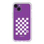 スリムプロテクションプレミアムケース［ Racing checkered flag Purple - レーシングチェッカーフラッグ パープル ］