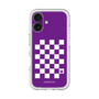 スリムプロテクションプレミアムケース［ Racing checkered flag Purple - レーシングチェッカーフラッグ パープル ］