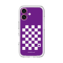 スリムプロテクションプレミアムケース［ Racing checkered flag Purple - レーシングチェッカーフラッグ パープル ］