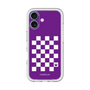 スリムプロテクションプレミアムケース［ Racing checkered flag Purple - レーシングチェッカーフラッグ パープル ］