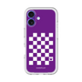 スリムプロテクションプレミアムケース［ Racing checkered flag Purple - レーシングチェッカーフラッグ パープル ］