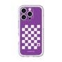 スリムプロテクションプレミアムケース［ Racing checkered flag Purple - レーシングチェッカーフラッグ パープル ］