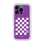 スリムプロテクションプレミアムケース［ Racing checkered flag Purple - レーシングチェッカーフラッグ パープル ］