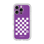 スリムプロテクションプレミアムケース［ Racing checkered flag Purple - レーシングチェッカーフラッグ パープル ］