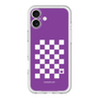 スリムプロテクションプレミアムケース［ Racing checkered flag Purple - レーシングチェッカーフラッグ パープル ］