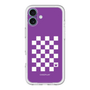 スリムプロテクションプレミアムケース［ Racing checkered flag Purple - レーシングチェッカーフラッグ パープル ］