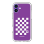 スリムプロテクションプレミアムケース［ Racing checkered flag Purple - レーシングチェッカーフラッグ パープル ］