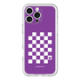 スリムプロテクションプレミアムケース［ Racing checkered flag Purple - レーシングチェッカーフラッグ パープル ］