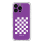 スリムプロテクションプレミアムケース［ Racing checkered flag Purple - レーシングチェッカーフラッグ パープル ］