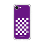スリムプロテクションプレミアムケース［ Racing checkered flag Purple - レーシングチェッカーフラッグ パープル ］