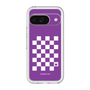 スリムプロテクションプレミアムケース［ Racing checkered flag Purple - レーシングチェッカーフラッグ パープル ］