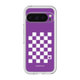 スリムプロテクションプレミアムケース［ Racing checkered flag Purple - レーシングチェッカーフラッグ パープル ］