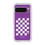 スリムプロテクションプレミアムケース［ Racing checkered flag Purple - レーシングチェッカーフラッグ パープル ］