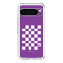 スリムプロテクションプレミアムケース［ Racing checkered flag Purple - レーシングチェッカーフラッグ パープル ］